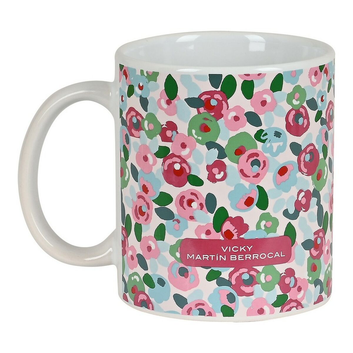 Caneca Vicky Martín Berrocal Rosebloom Cerâmica Multicolor (350 ml)